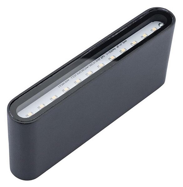 LED Vonkajšie nástenné svietidlo FLOW LED/6W/230V IP54 čierna