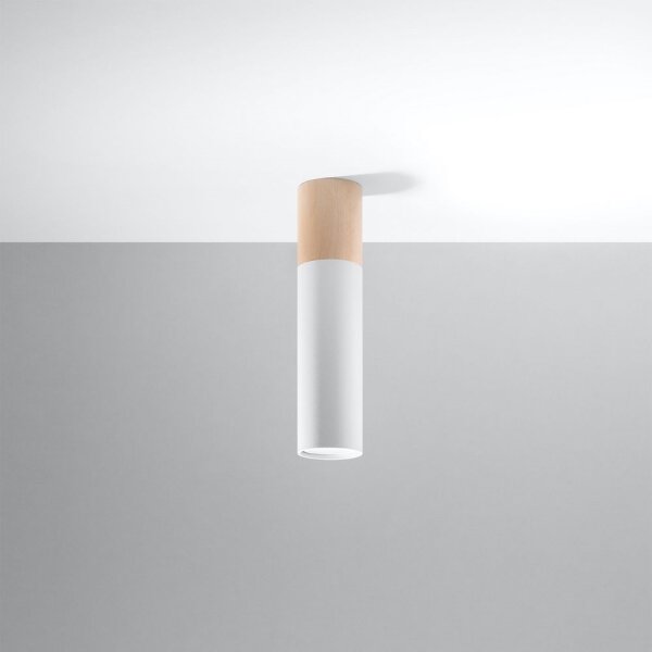 Sollux SL.0631 - Stropné svietidlo PABLO 1xGU10/40W/230V biela