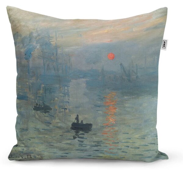 Sablio Vankúš Impresia, východ slnka - Claude Monet - 40x40 cm