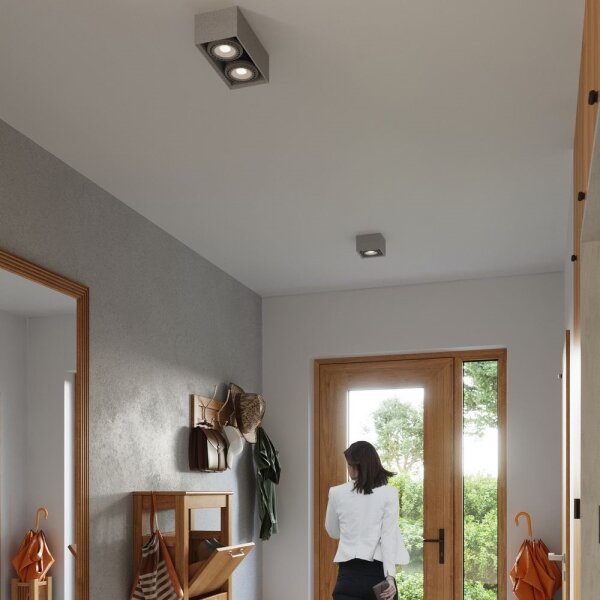 Sollux SL.0884 - Stropné svietidlo QUATRO 2xGU10/40W/230V betón