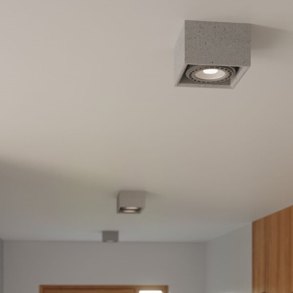 Sollux SL.0884 - Stropné svietidlo QUATRO 2xGU10/40W/230V betón