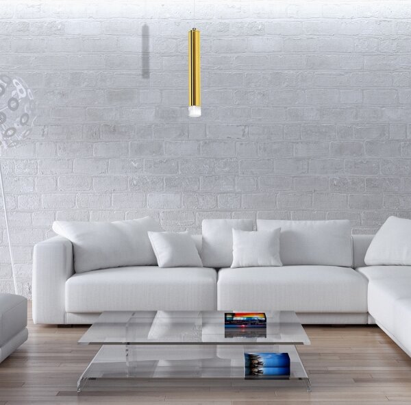 LED luster na lanku GOLDIE LED/5W/230V zlatý