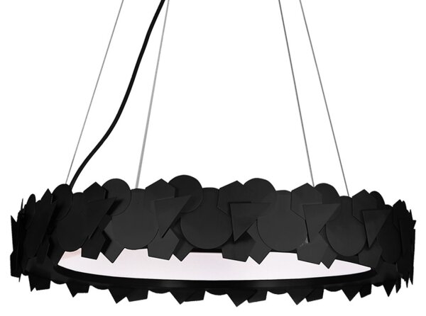LED luster na lanku SOHO LED/24W/230V čierny