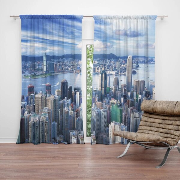 Sablio Záves Mesto s mrakodrapmi: 2 ks 140x250 cm