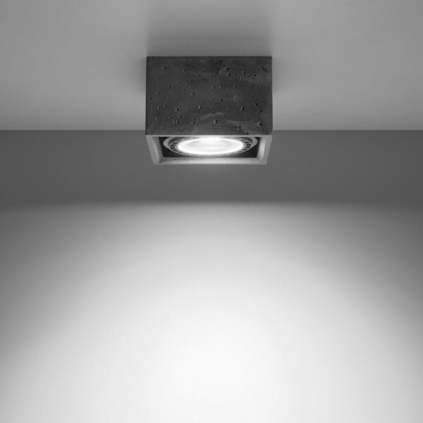Sollux SL.0883 - Stropné svietidlo QUATRO 1xGU10/40W/230V betón