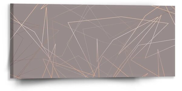 Sablio Obraz Trojuholníková abstrakcia - 110x50 cm
