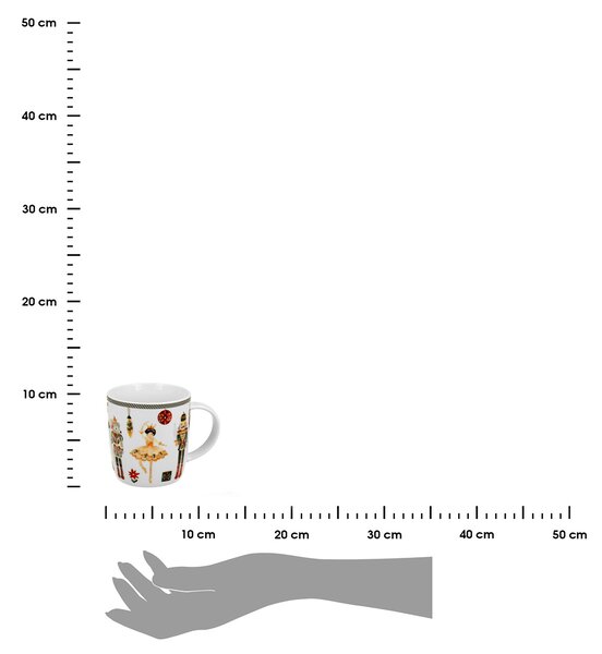Porcelánový hrnček Christmas Nutcracker 400 ml