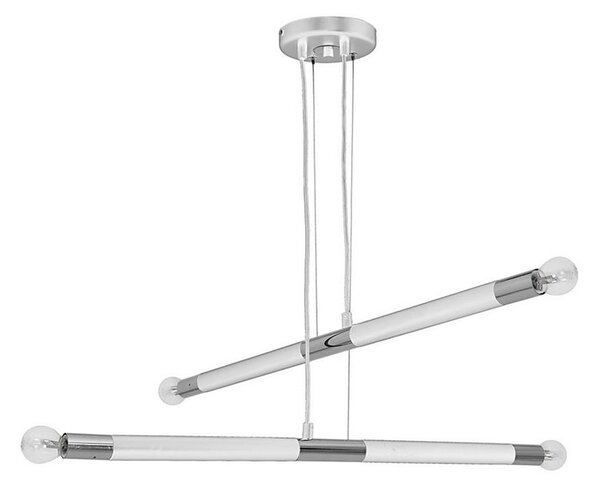 Luster na lanku BASTONE WHITE 4xE14/40W/230V