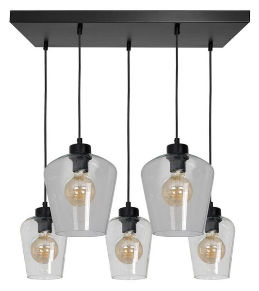 Luster na lanku SANTIAGO 5xE27/60W/230V číra