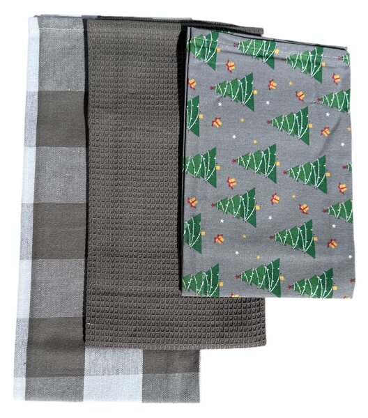 Sendia Textil Kuchynské utierky 3 Set Stromček