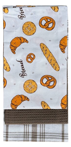 Sendia Textil Kuchynské utierky 3 Set Bread