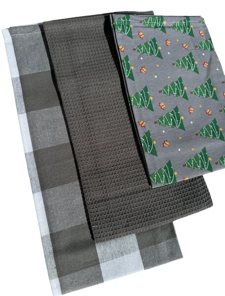 Sendia Textil Kuchynské utierky 3 Set Stromček