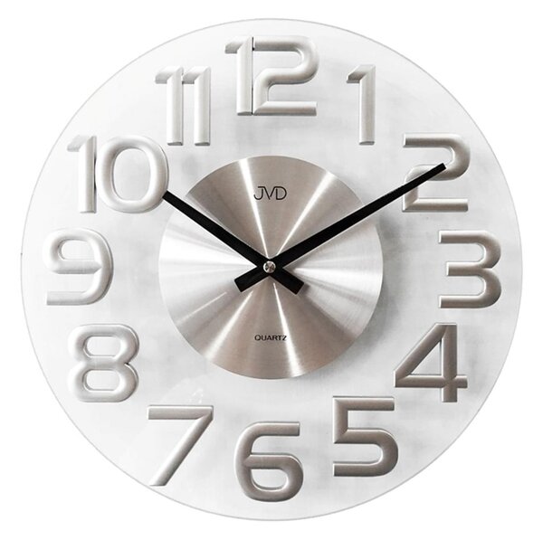 Sklenené, dizajnové hodiny JVD HT098