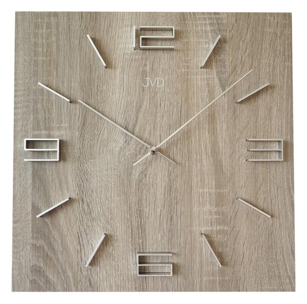Dizajnové nástenné hodiny JVD HC36.1 brush oak