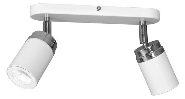 Bodové svietidlo RENO 2xGU10/8W/230V biela/chróm