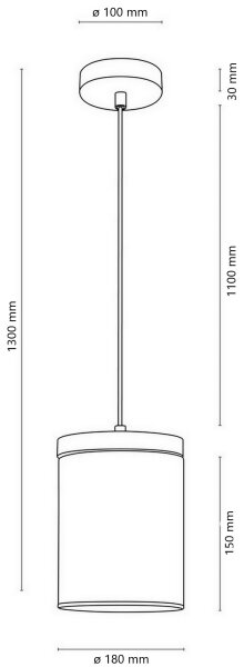 Spot-Light 161859151 - Luster na lanku MONSUN 1xE27/60W/230V borovica