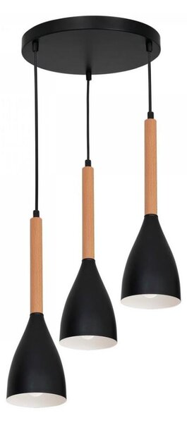 Luster na lanku MUZA 3xE27/60W/230V okrúhly