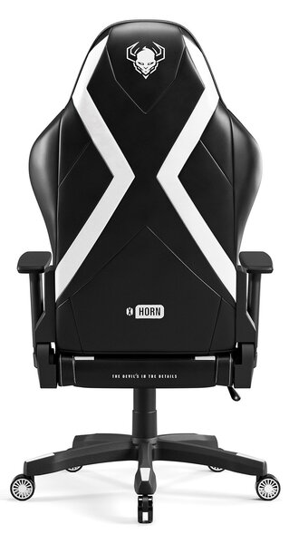 Herné kreslo Diablo X-Horn 2.0 Normal Size, čierno-biele