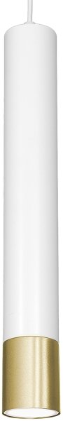 Luster na lanku NEST 1xGU10/8W/230V biela/zlatá
