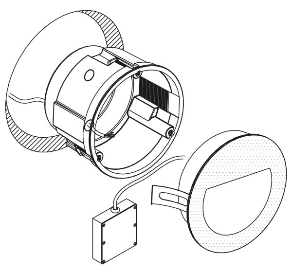 Eglo 99576 - LED Vonkajšie zápustné svietidlo ARACENA LED/2,5W/230V IP65 čierna