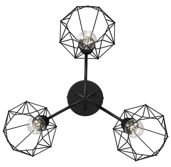 Prisadený luster BERGEN 3xE27/60W/230V