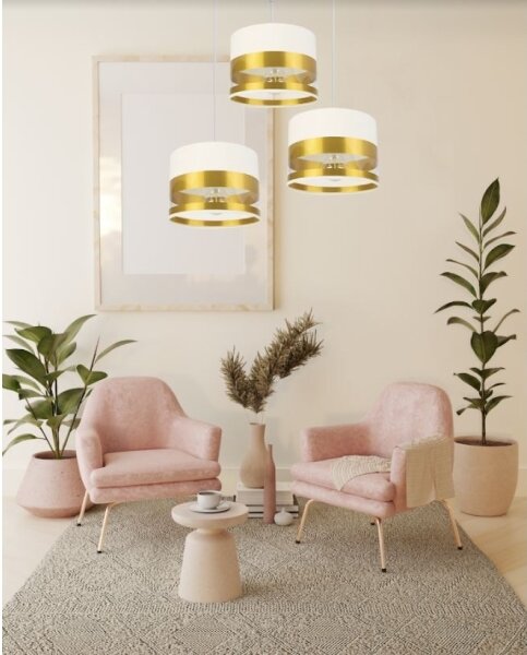 Luster na lanku MILO 3xE27/60W/230V zlatá