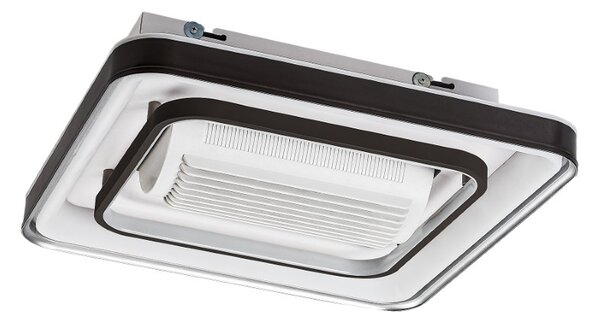 RABALUX 71341 Aireon stropné svietidlo s ventilátorom 480x480mm LED 50W/2200lm 3000+4000+6000K čierna, stmievateľné, diaľkový ovládač