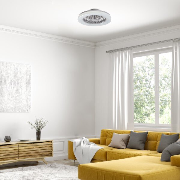 RABALUX 71333 Dalfon2 stropné svietidlo s ventilátorom D485mm LED 48W/3500lm 3000-6500K biela, stmievateľné, diaľkový ovládač, starlight efekt