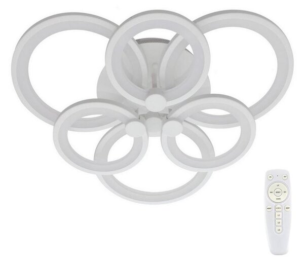 LED Prisadený luster SIENA LED/72W/230V biela + diaľkové ovládanie