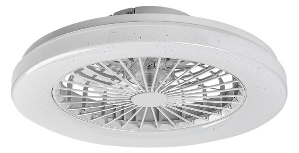 RABALUX 71333 Dalfon2 stropné svietidlo s ventilátorom D485mm LED 48W/3500lm 3000-6500K biela, stmievateľné, diaľkový ovládač, starlight efekt