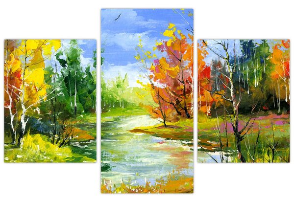 Obraz - Maľba krajiny (90x60 cm)