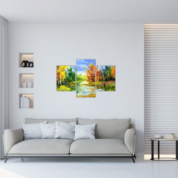 Obraz - Maľba krajiny (90x60 cm)