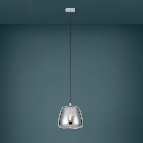 Eglo 39666 - Luster na lanku ALBARINO 1xE27/40W/230V pr. 26 cm dymová