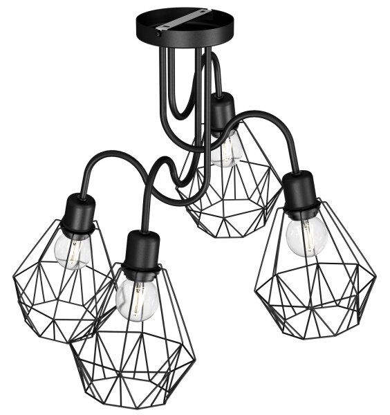 Prisadený luster BERGEN 4xE27/60W/230V