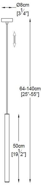Zuma Line P0461-01A-F4F4 - LED Luster na lanku LOYA LED/5W/230V
