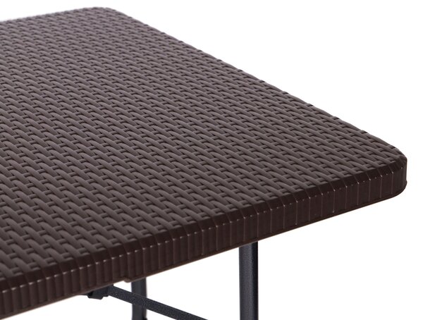 ModernHome Skladací záhradný stôl 180 cm - ratan
