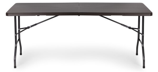 ModernHome Skladací záhradný stôl 180 cm - ratan