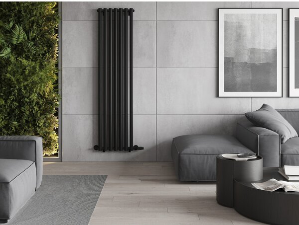 Mexen Texas, vykurovacie teleso 1800 x 460 mm, 719 W, čierna, W203-1800-460-00-70