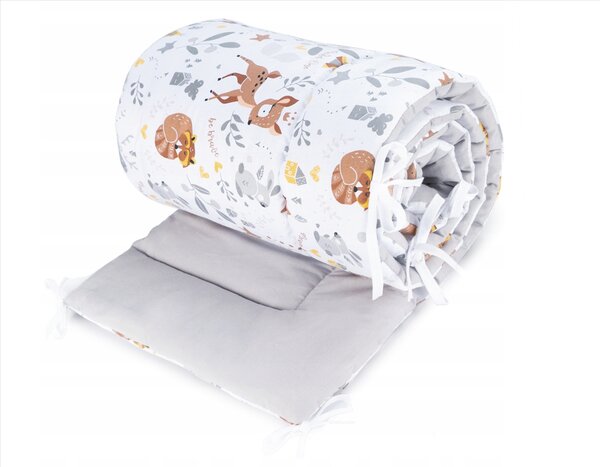 Vulpi Mantinel do postieľky 180x30 Baby Boom Farba: modrá-zvieratká