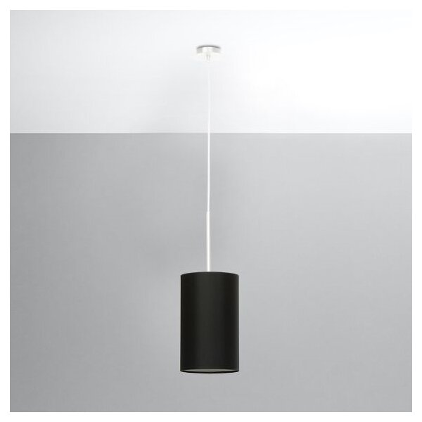 Sollux SL.0742 - Luster na lanku OTTO 1xE27/60W/230V pr. 15 cm čierna