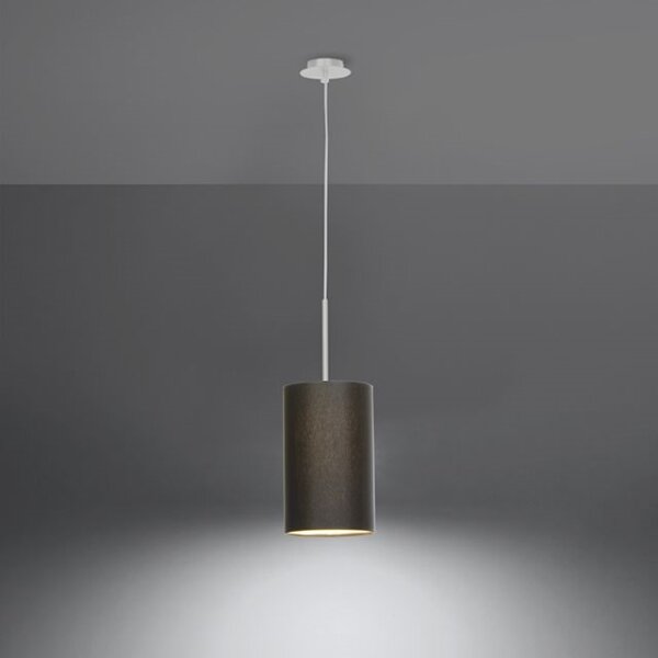 Sollux SL.0742 - Luster na lanku OTTO 1xE27/60W/230V pr. 15 cm čierna