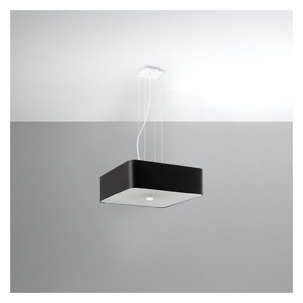 Sollux SL.0774 - Luster na lanku LOKKO 5xE27/60W/230V 45 cm čierna