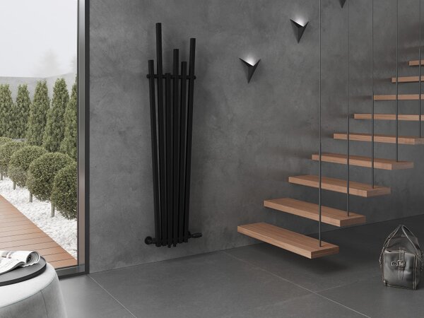 Mexen Omaha, vykurovacie teleso 1800 x 420 mm, 655 W, čierna, W208-1800-420-00-70