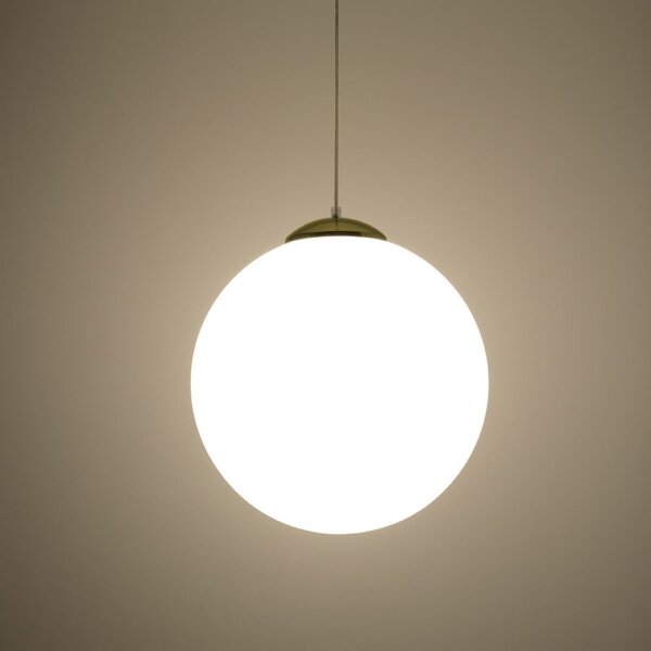 Sollux SL.0717 - Luster na lanku TOYA 1xE27/60W/230V pr. 40 cm biela/zlatá