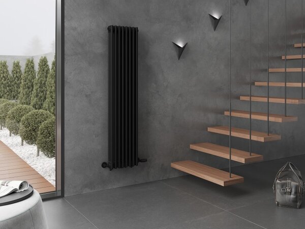 Mexen Denver, vykurovacie teleso 1600 x 378 mm, 1487 W, čierna, W215-1600-378-00-70