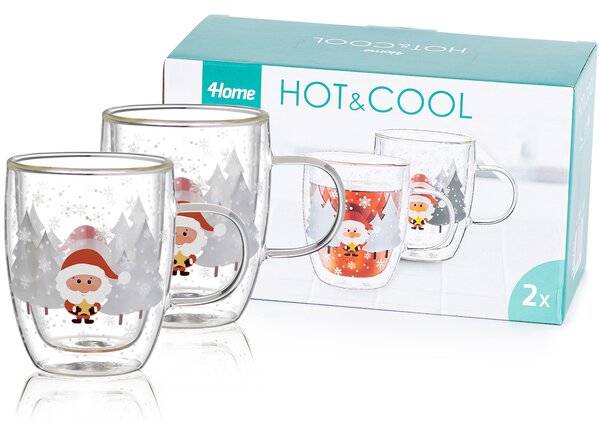 4Home Termo pohár Mug Santa Hot&Cool 270 ml, 2 ks