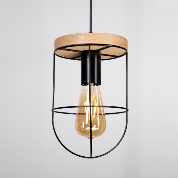 Spot-Light 184159104 - Luster na lanku NETUNO 1xE27/60W/230V dub