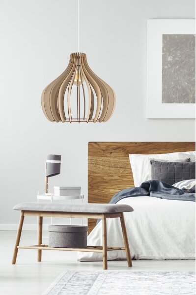 Luster na lanku WILL 1xE27/60W/230V biela