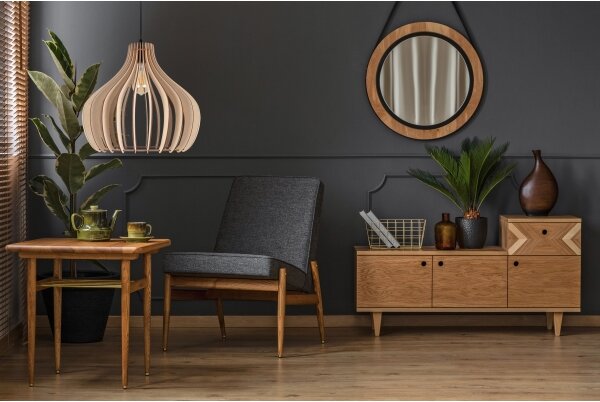 Luster na lanku WILL 1xE27/60W/230V čierna