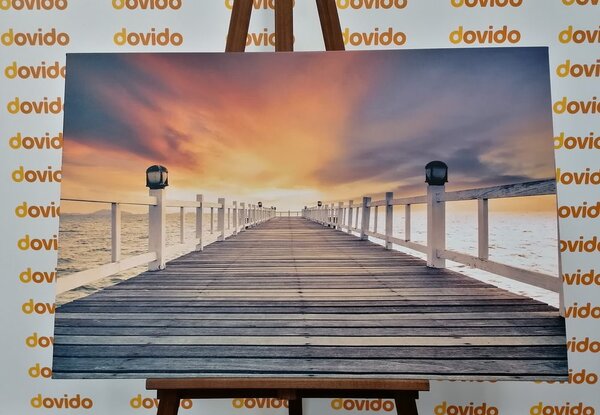 Obraz drevená promenáda